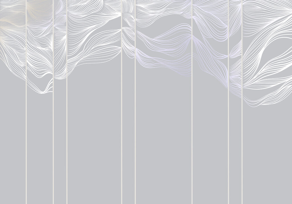 Alb și violet line art Alb și violet line art