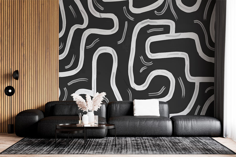 Labirint alb-negru
