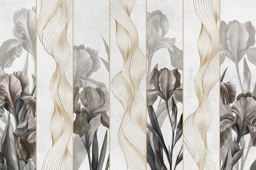 Valuri elegante și design floral Valuri elegante și design floral