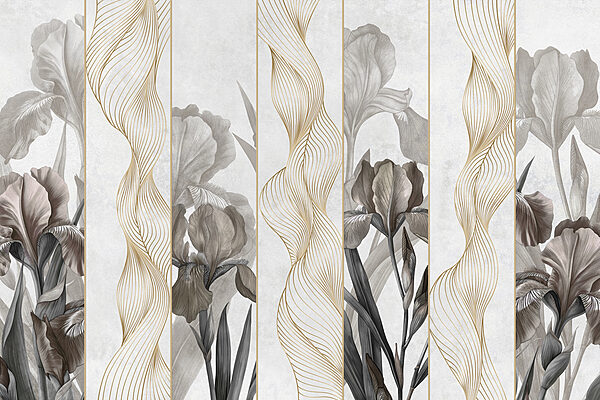 Valuri elegante și design floral Valuri elegante și design floral