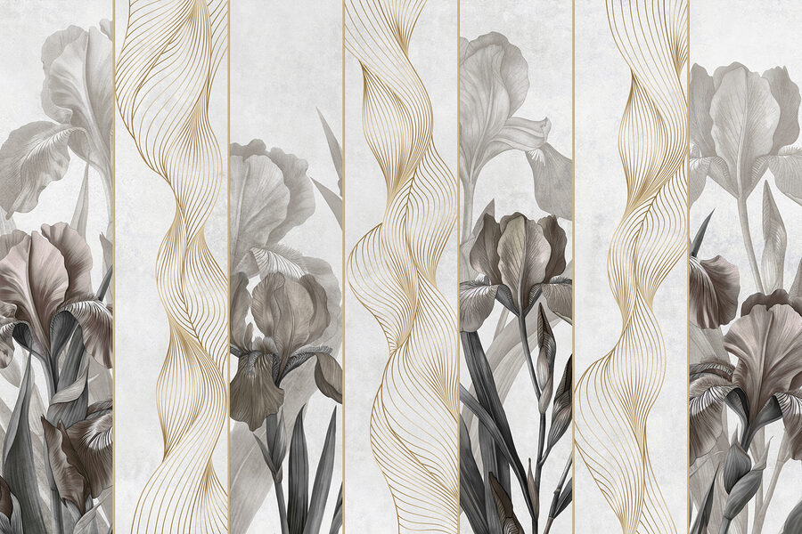 Valuri elegante și design floral