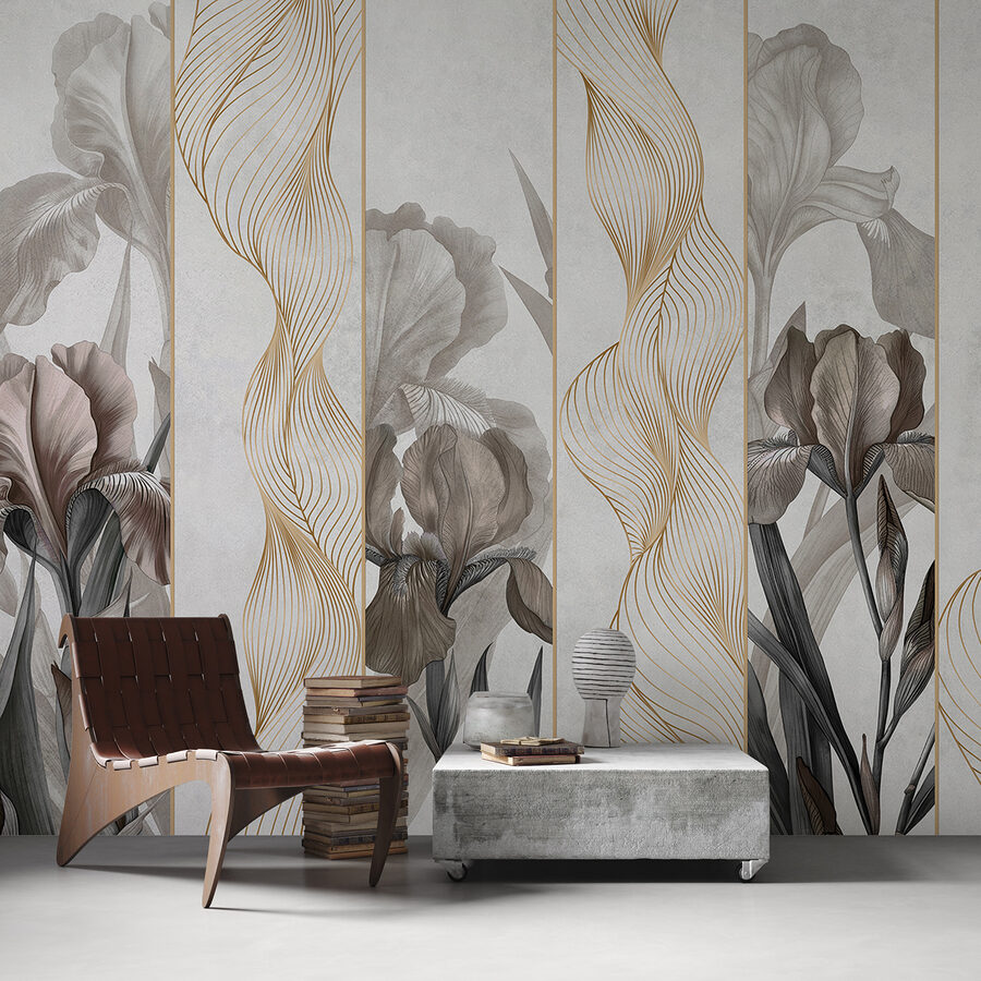 Valuri elegante și design floral
