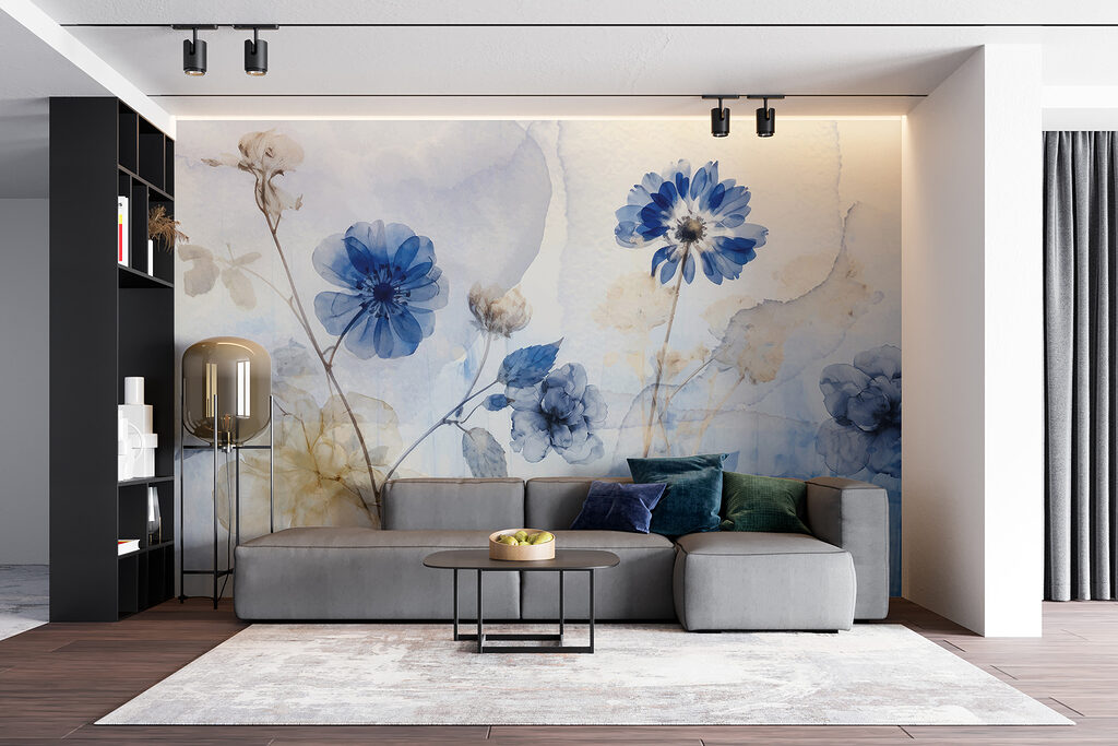 Blue and white flowers Blue and white flowers