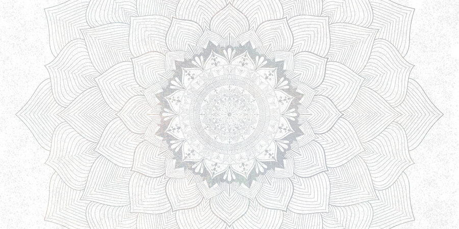 Mandala albă și gri