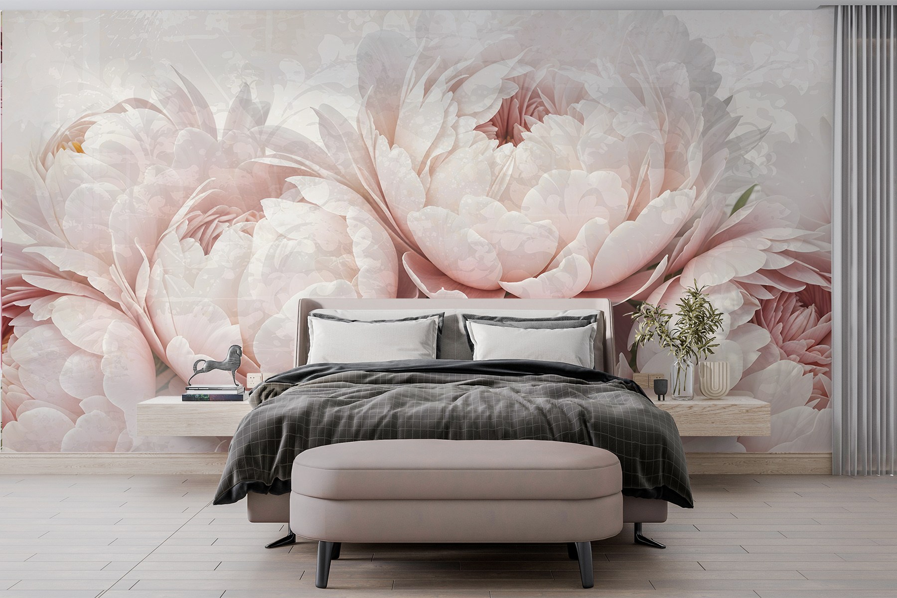 Group of pink flowers