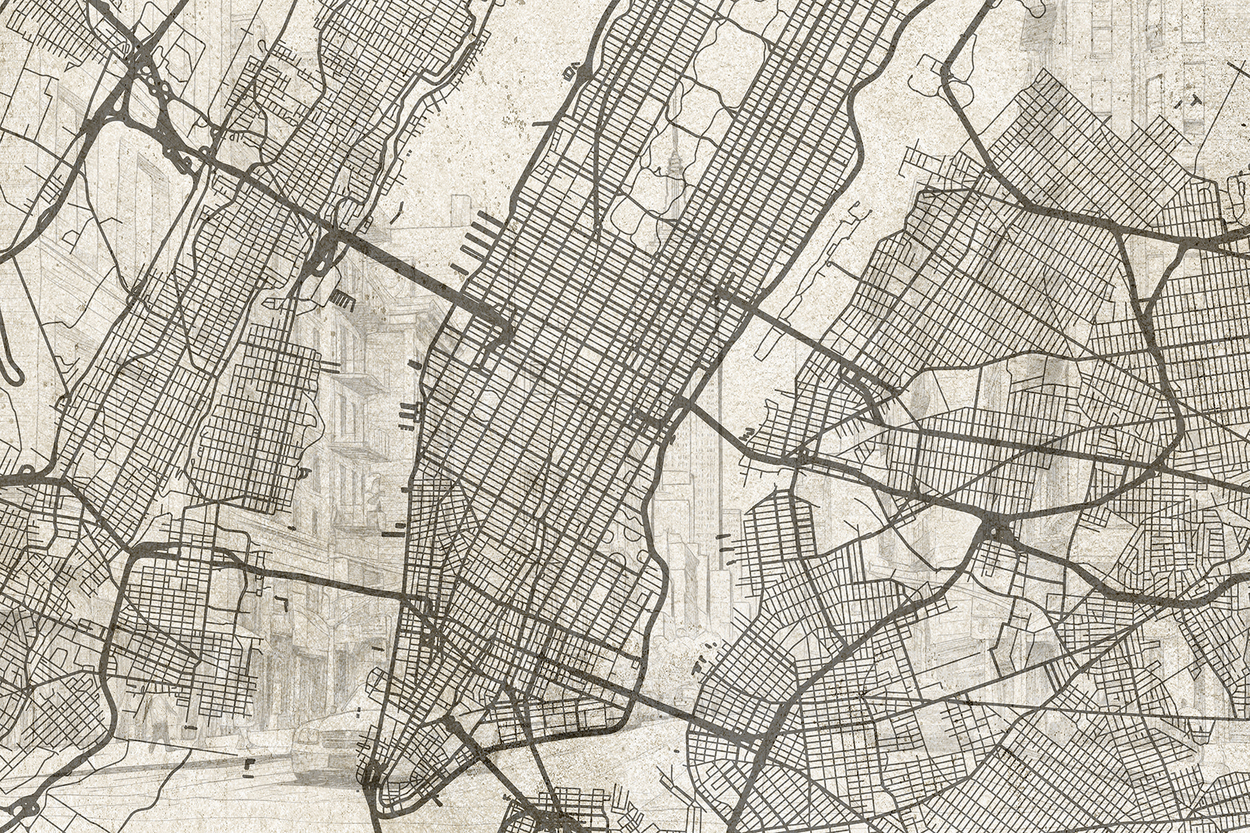 Map of a city Map of a city