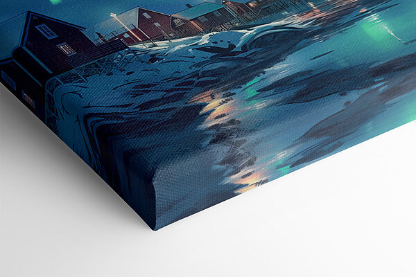 Aurora borealis over a snowy mountain Aurora borealis over a snowy mountain