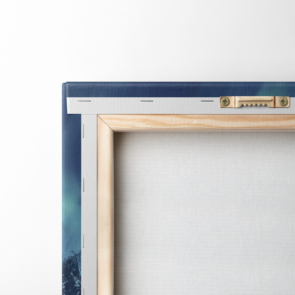 Aurora borealis over a snowy mountain Aurora borealis over a snowy mountain