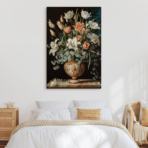Pictura de flori într-o vază Pictura de flori într-o vază