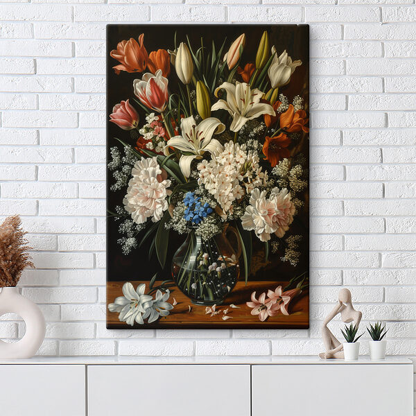 Pictura de flori într-o vază Pictura de flori într-o vază