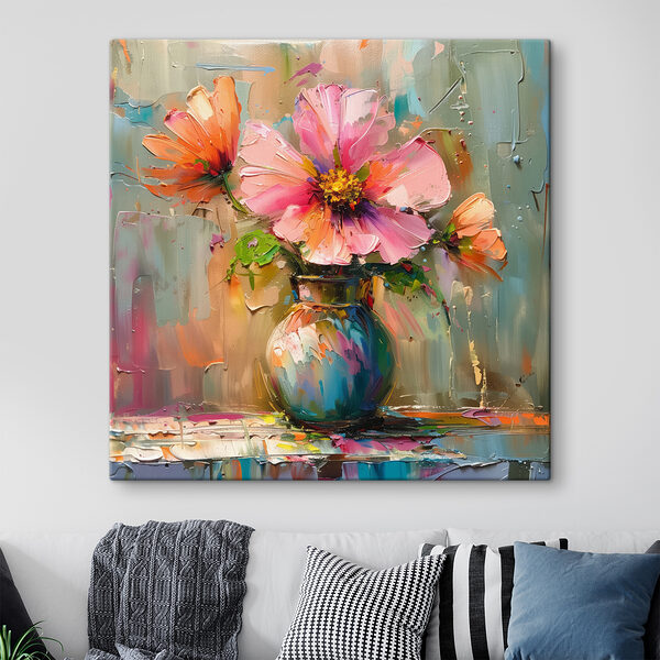 Pictura de flori într-o vază Pictura de flori într-o vază
