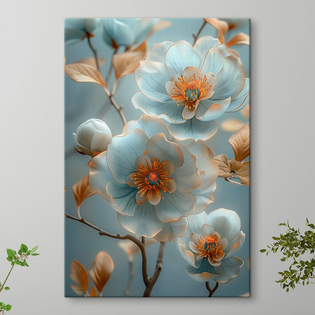 Delicate blossoms in soft hues