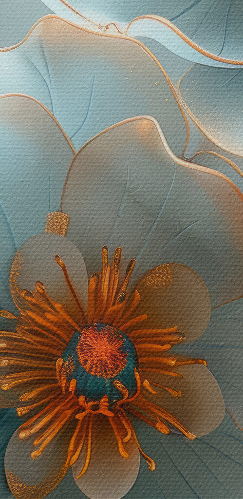Delicate blossoms in soft hues