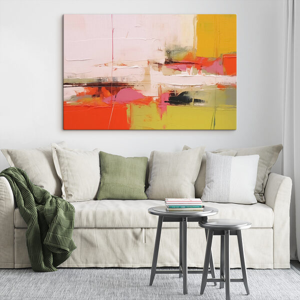 Painting of a colorful wall Painting of a colorful wall