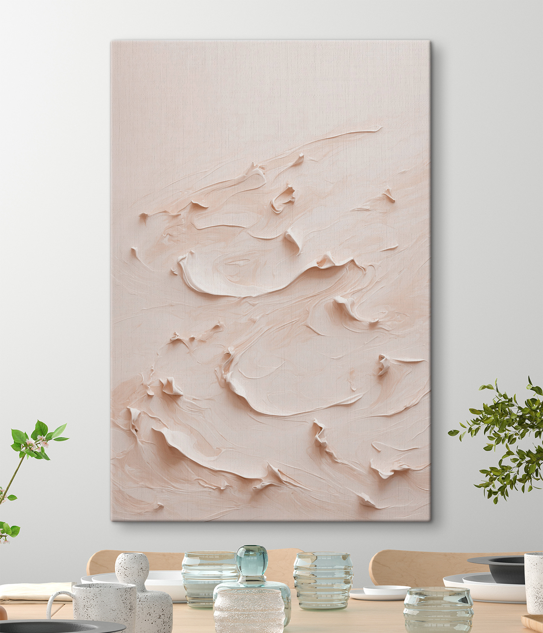 Close up of a white surface