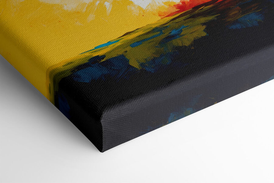 Pictura unui copac cu frunze colorate Pictura unui copac cu frunze colorate