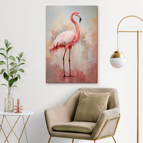 Pictura unui flamingo roz Pictura unui flamingo roz