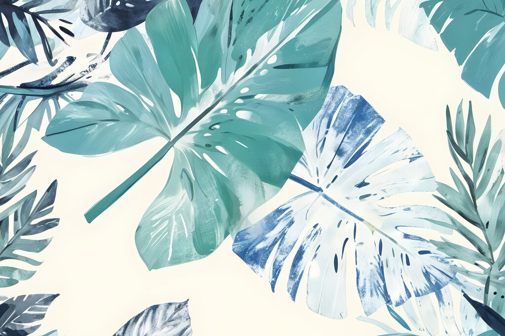 Tropical leaves in vibrant colors Tropical leaves in vibrant colors