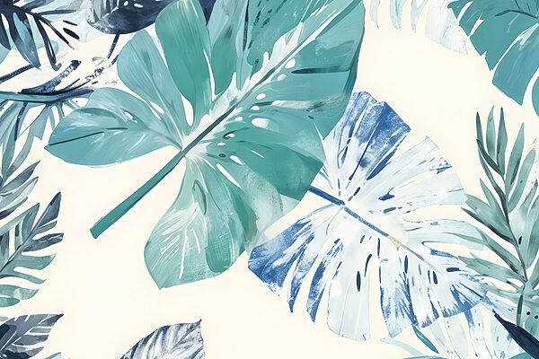 Tropical leaves in vibrant colors Tropical leaves in vibrant colors