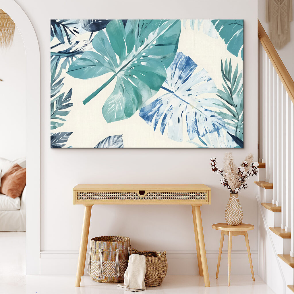 Tropical leaves in vibrant colors Tropical leaves in vibrant colors