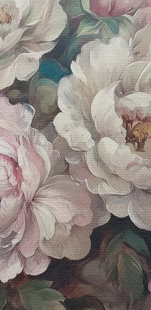 Pictura de flori pe un fundal albastru Pictura de flori pe un fundal albastru