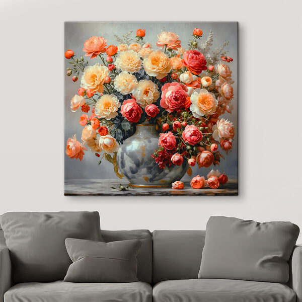 Vază de flori pe o masă s40733pig91 600x600 - Vază de flori pe o masă