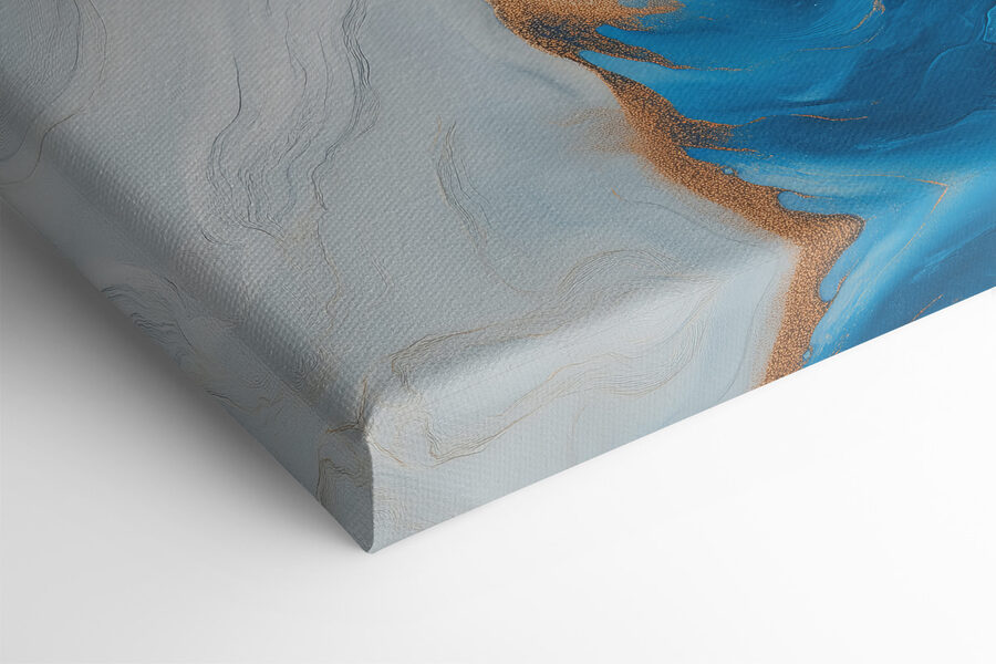 Curenți de azur într-un dans abstract