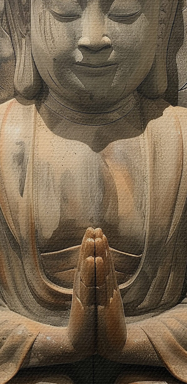 Statuia de piatră a unei persoane stând în poziția lotus Statuia de piatră a unei persoane stând în poziția lotus