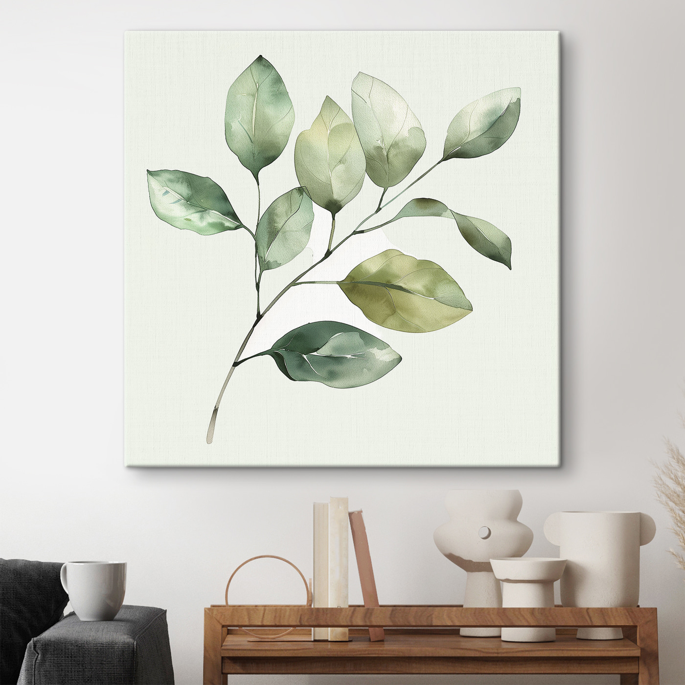 Green leafy plant with a white background