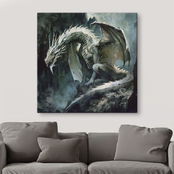 Dragon așezat pe o stâncă Dragon așezat pe o stâncă