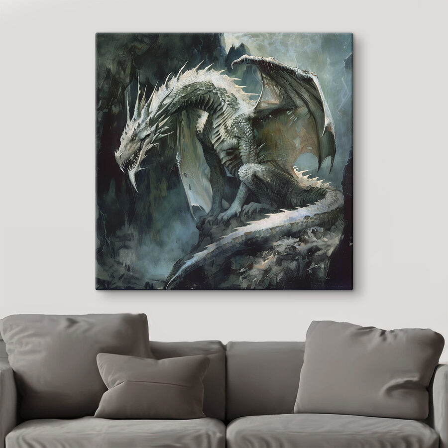 Dragon așezat pe o stâncă Dragon așezat pe o stâncă