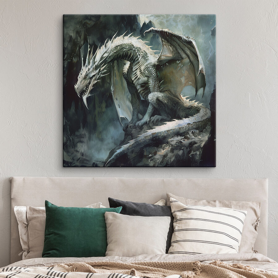 Dragon așezat pe o stâncă Dragon așezat pe o stâncă
