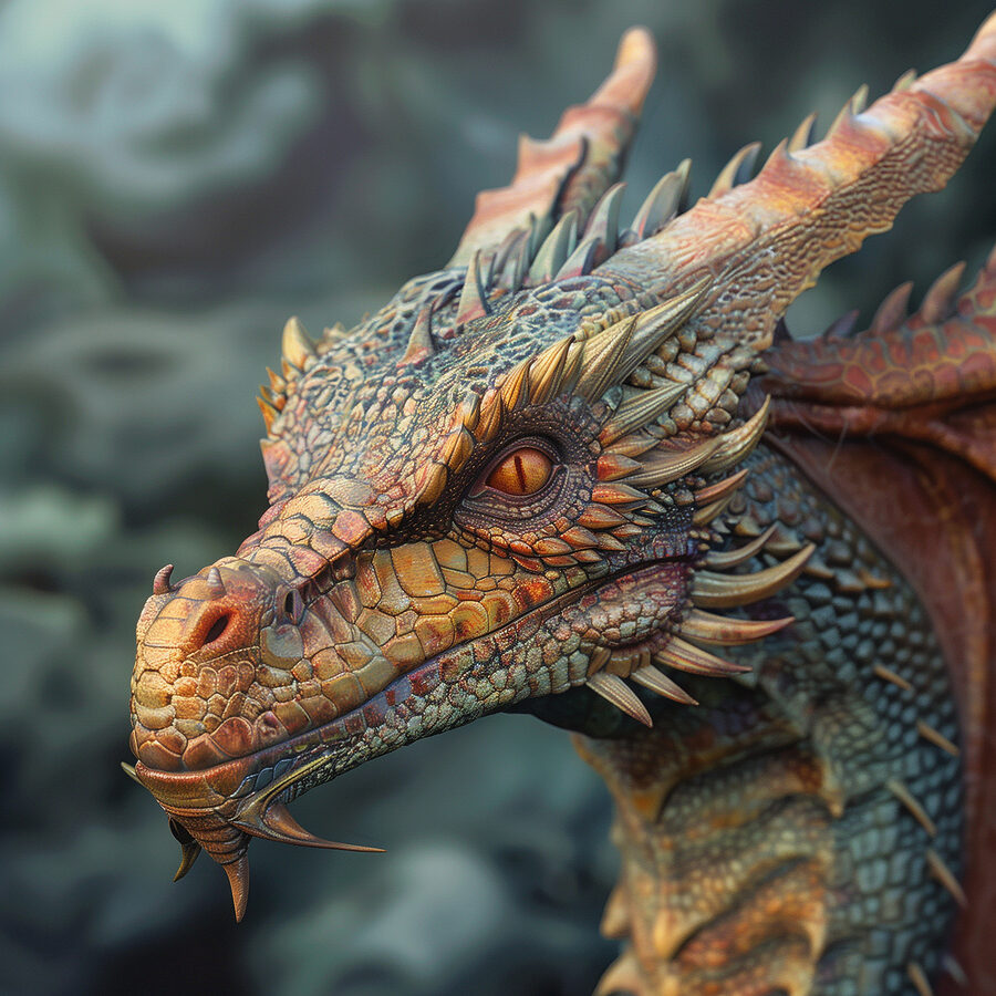 Dragon cu țepi ascuțiți