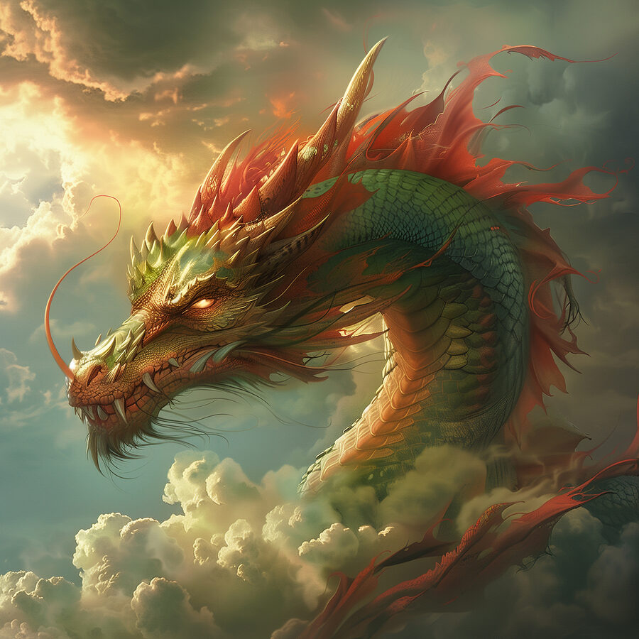 Dragon în nori