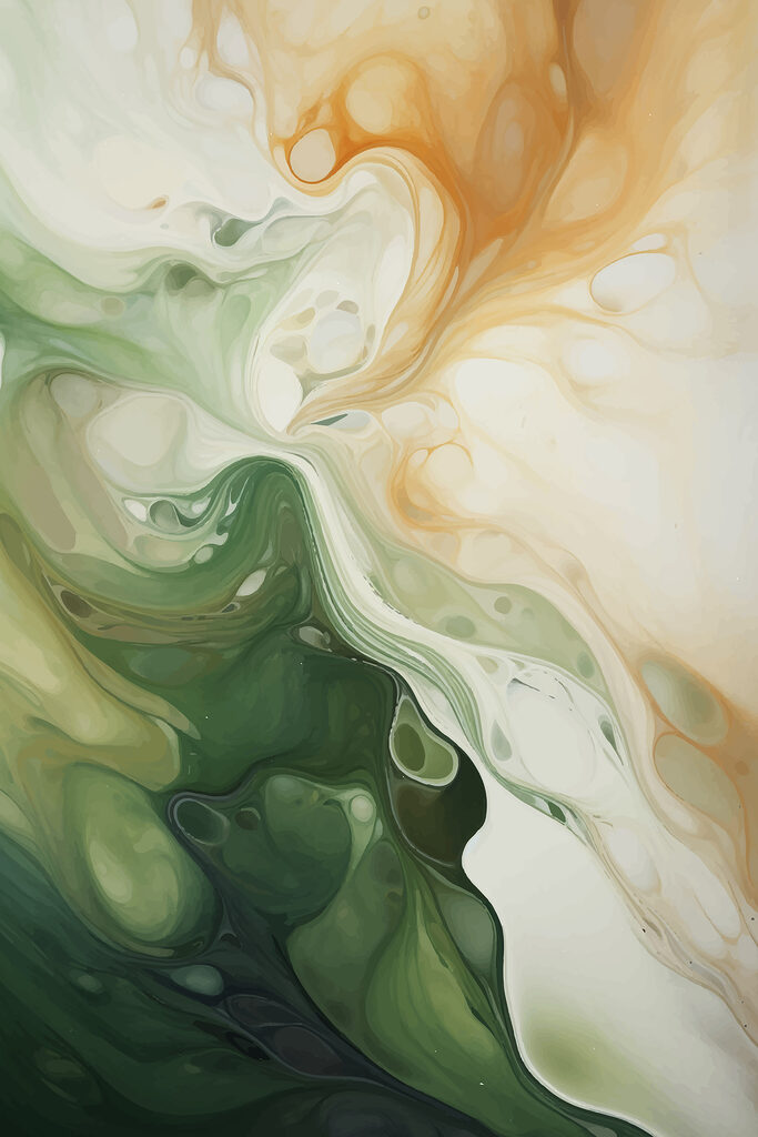 Close up of a painting