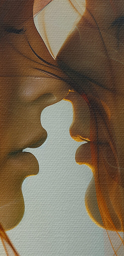 Man and woman with smoke Man and woman with smoke