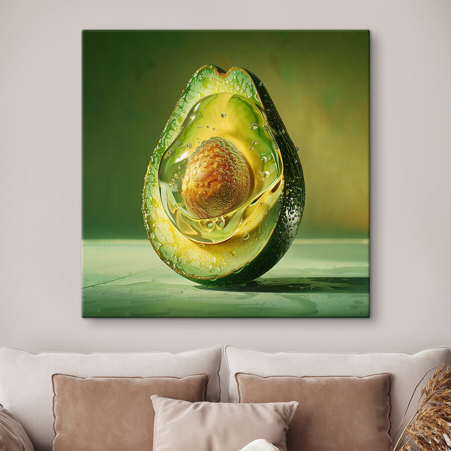 Avocado tăiat în jumătate