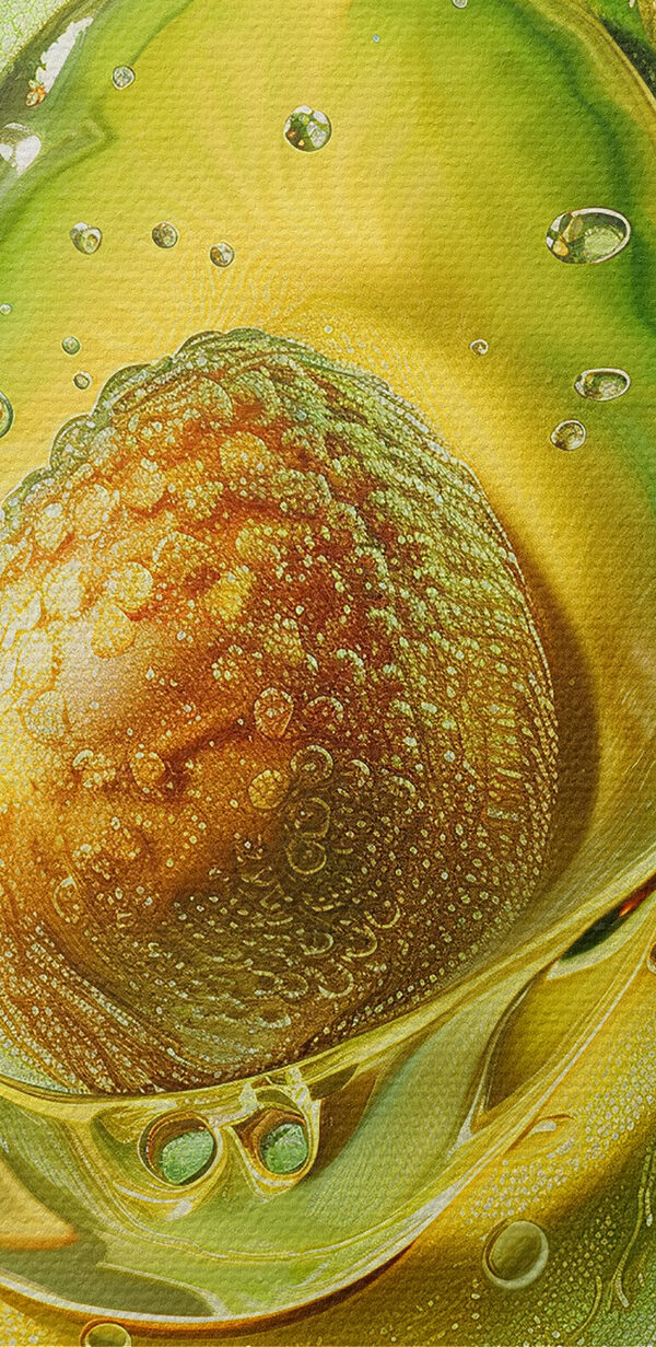 Avocado tăiat în jumătate Avocado tăiat în jumătate