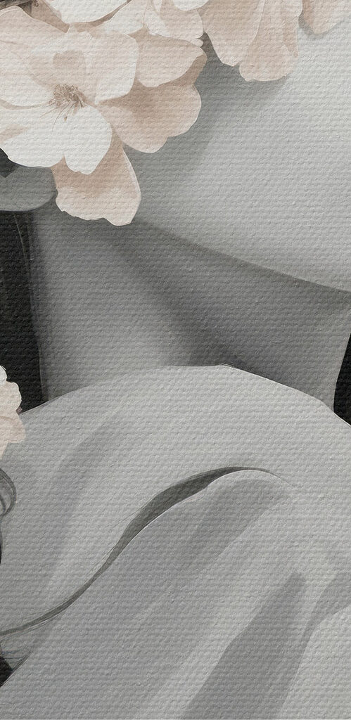 Woman with flowers on her head Woman with flowers on her head