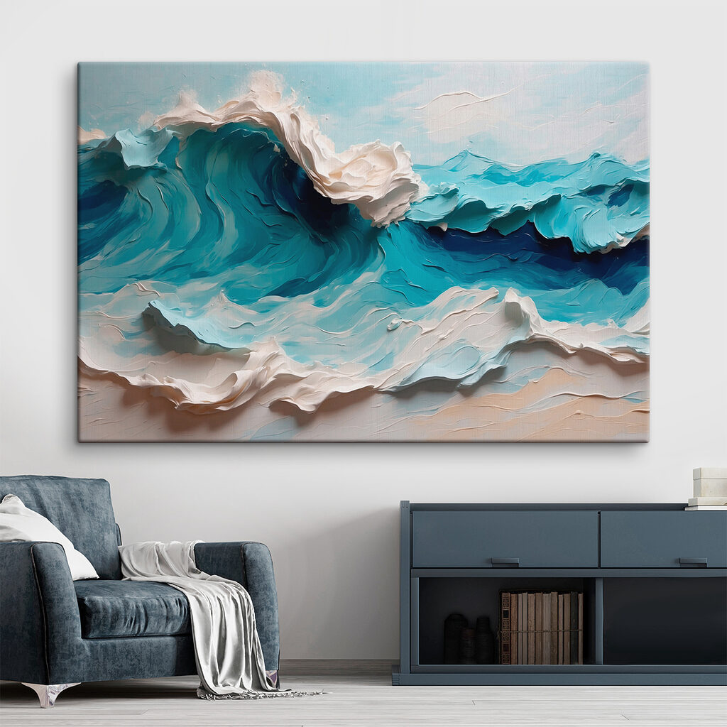 Painting of a wave
