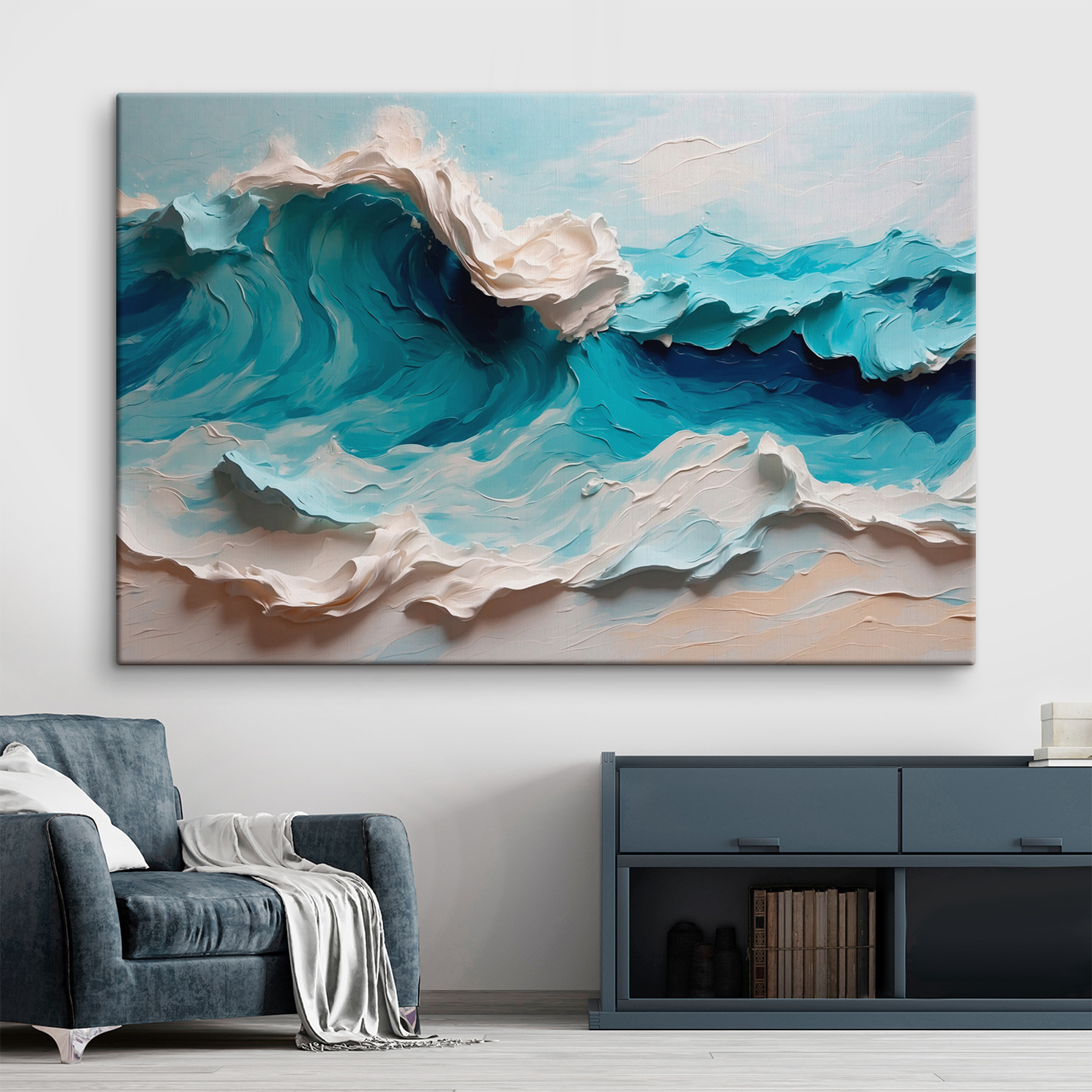 Painting of a wave