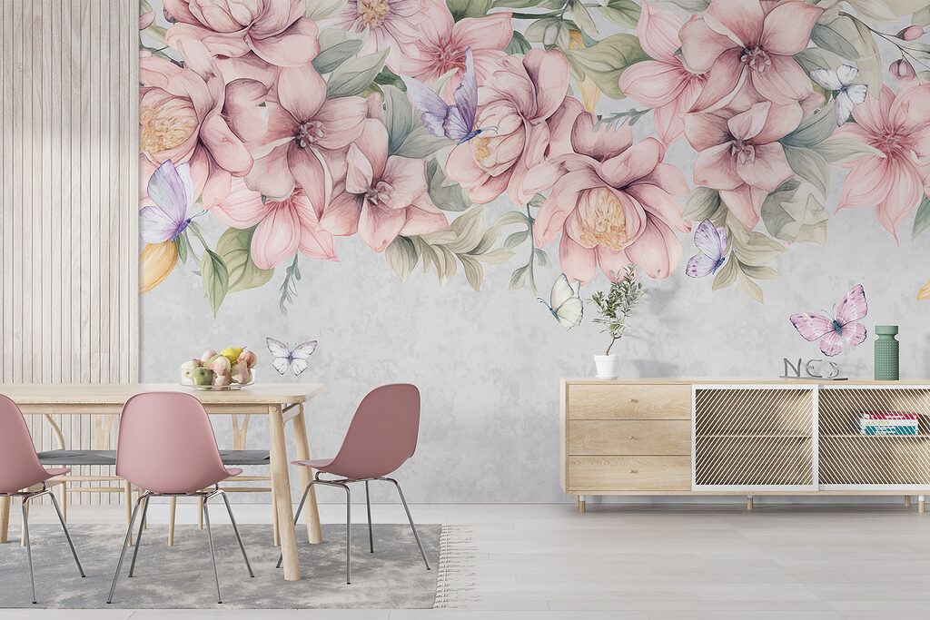 Close up of flowers and butterflies Close up of flowers and butterflies