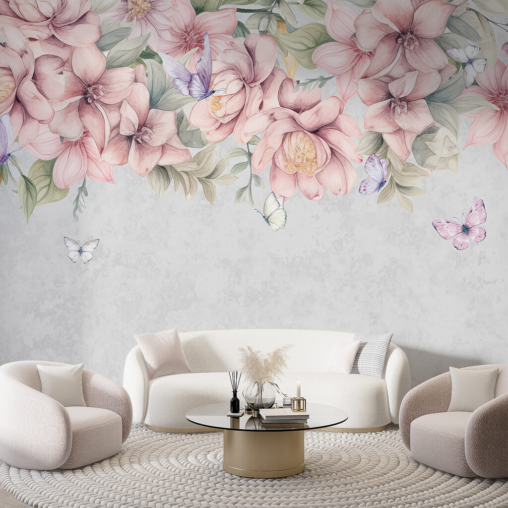 Close up of flowers and butterflies Close up of flowers and butterflies