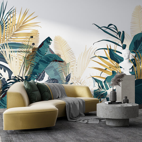 Group of tropical plants