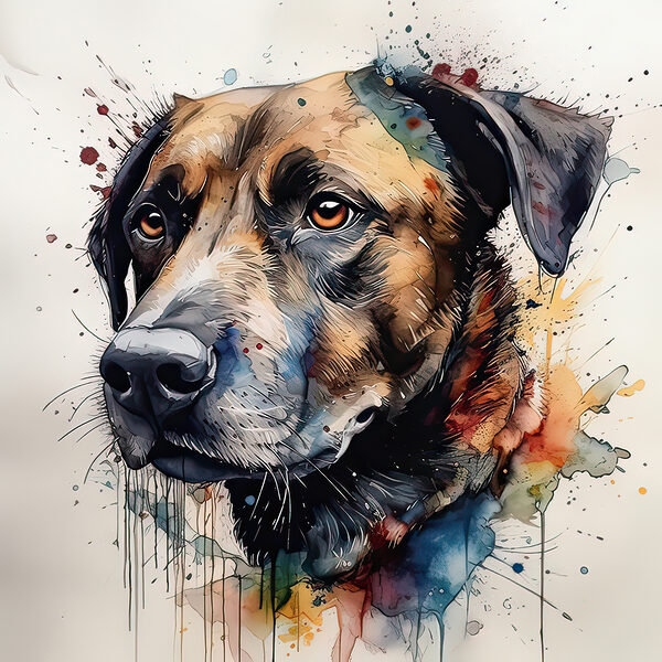 Pictura unui câine Pictura unui câine