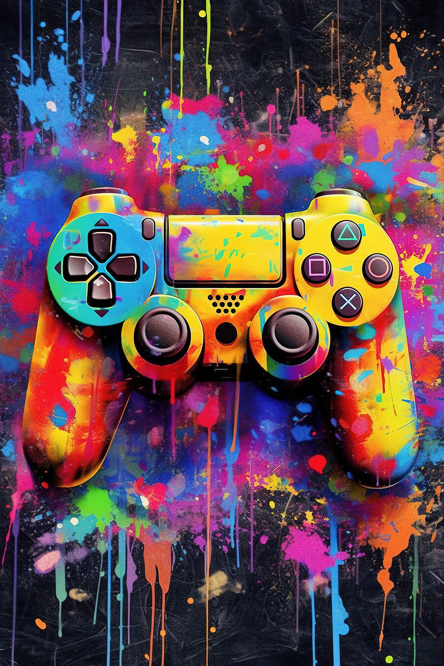 Controler colorat pentru jocuri video