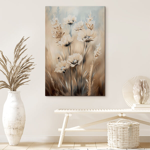 Painting of flowers and grass Painting of flowers and grass