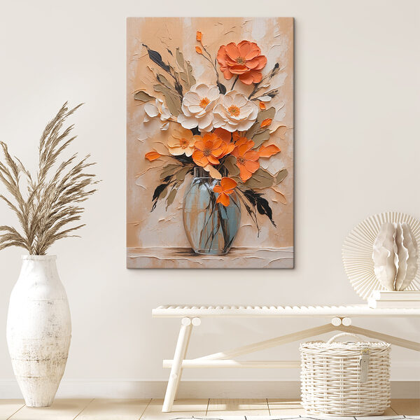 Pictura de flori într-o vază Pictura de flori într-o vază