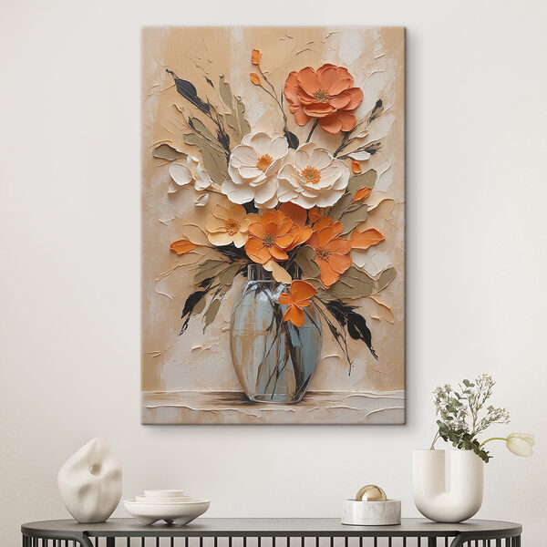 Pictura de flori într-o vază Pictura de flori într-o vază