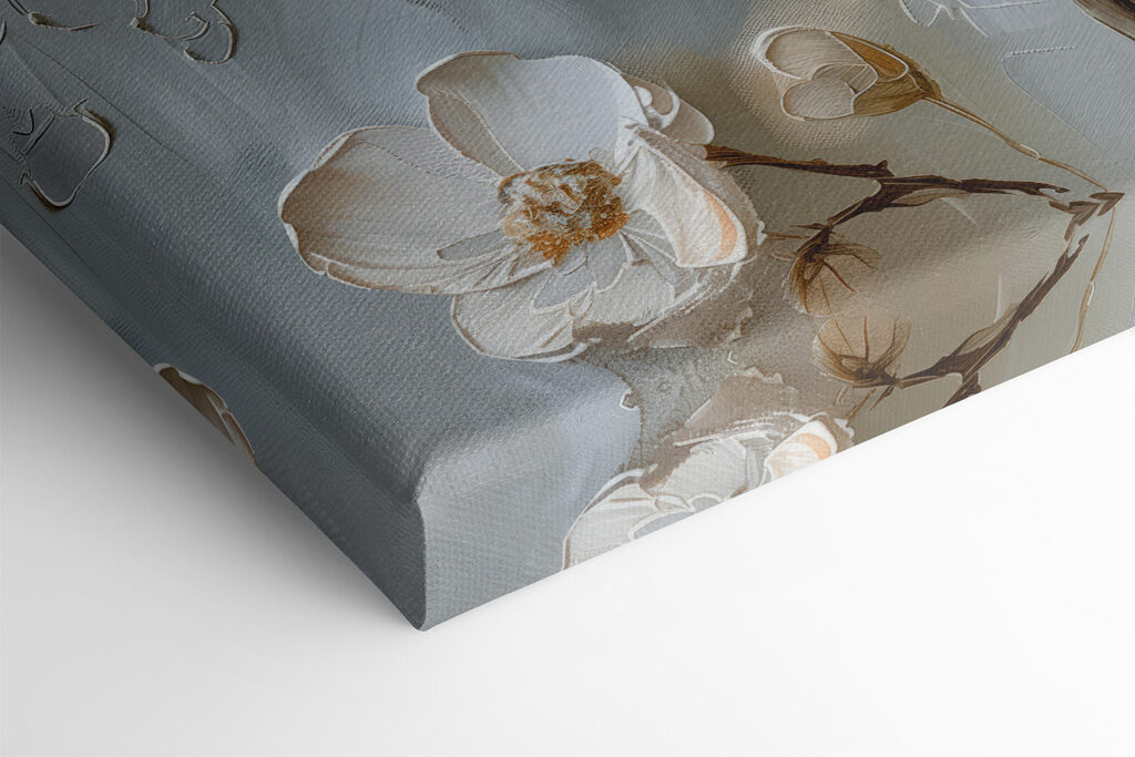 Painting of white flowers